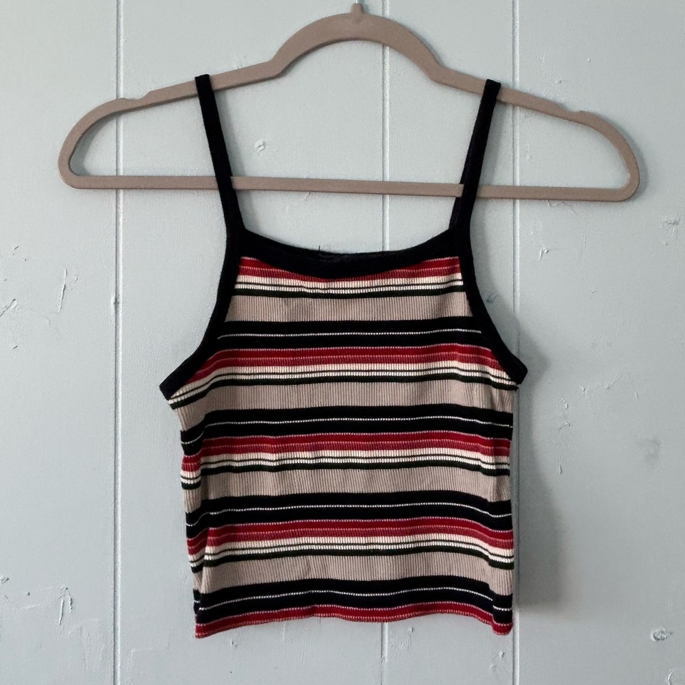 SUPER SOFT STRIPED CROP TOP (SLUMS MOVIE/90S/RACHELSENNOT VIBES) 👡🧸📻